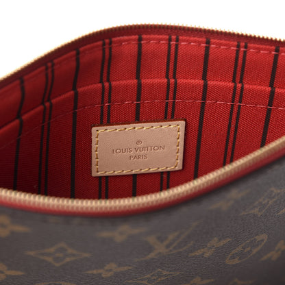 Louis Vuitton Monogram Neverfull MM GM Pochette Cherry 6 of 9