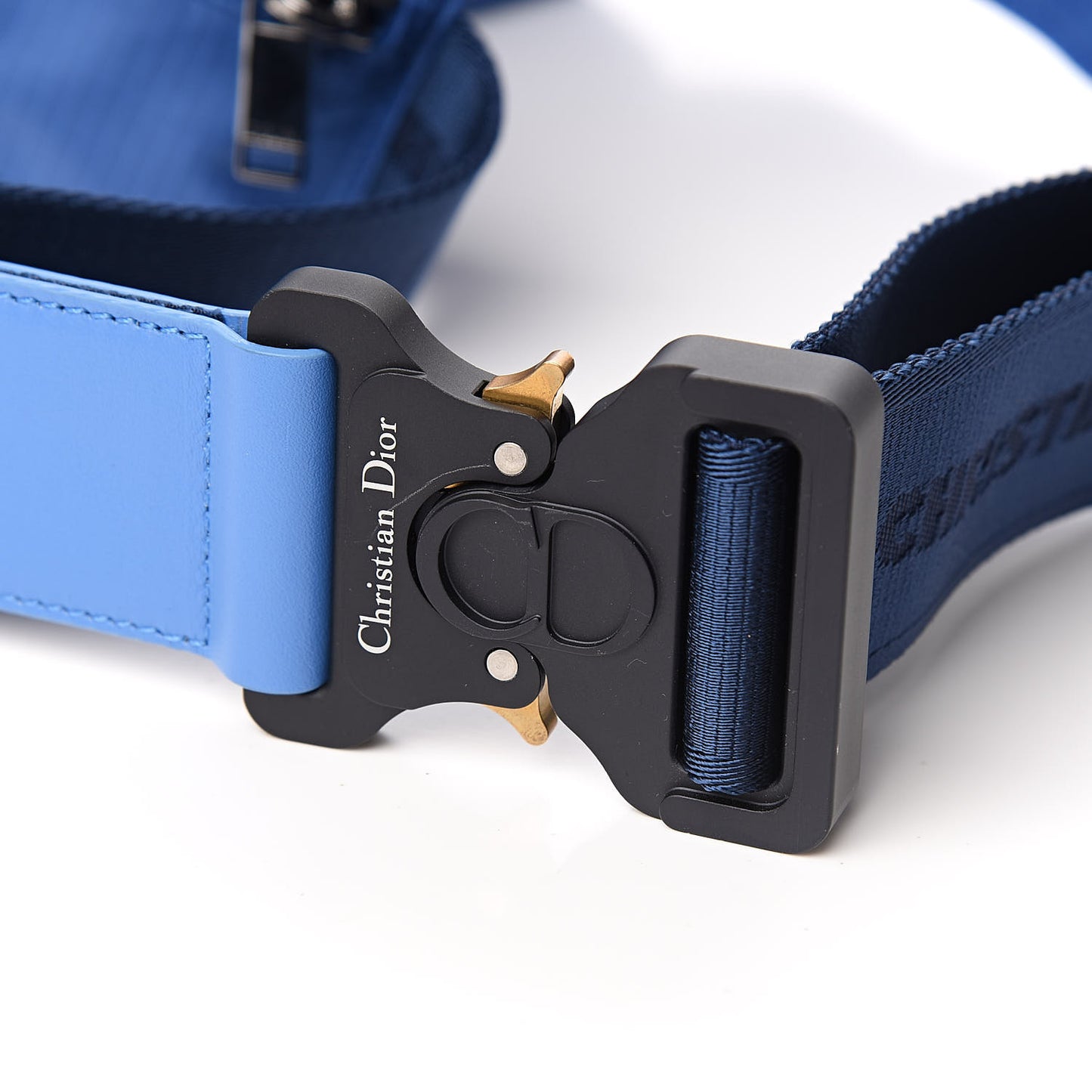 Nylon Saddle Belt Bag Blue
