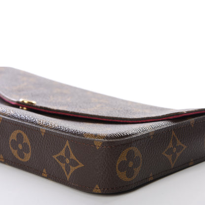Louis Vuitton Monogram Pochette Felicie Chain Wallet Fuchsia 6 of 10