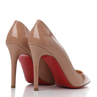 Christian Louboutin Patent Pigalle 100 Pumps 37 Nude 4 of 9