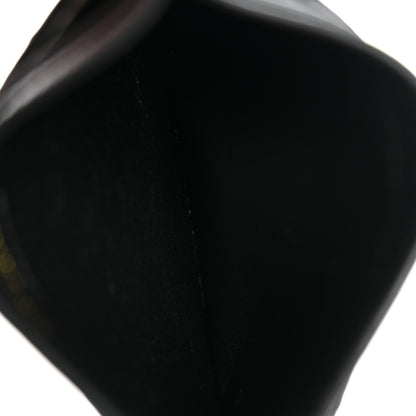 Saint Laurent Grain De Poudre Matelasse Chevron Monogram Credit Card Case Black 5 of 8