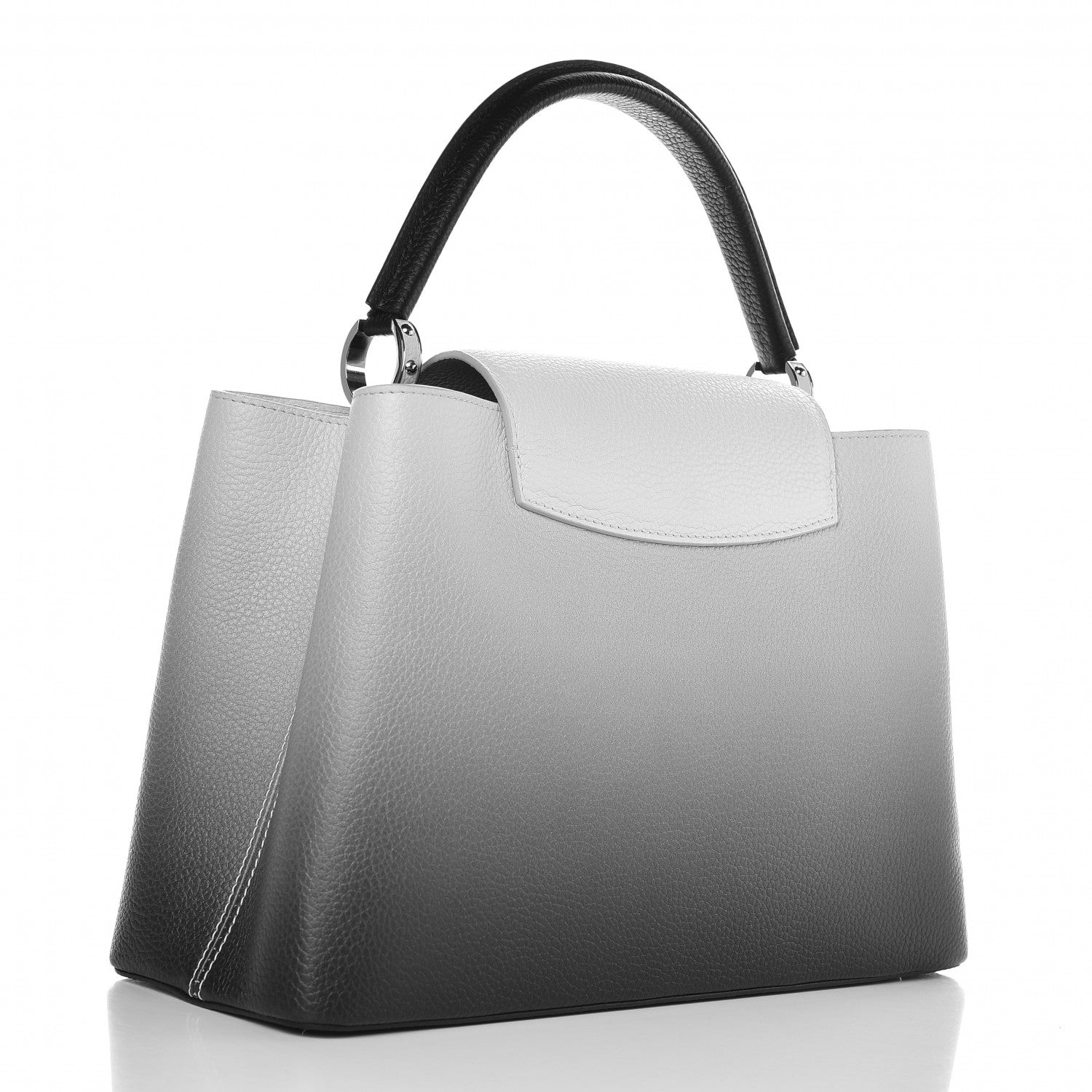 Louis Vuitton Taurillon Capucines MM Cloudy Black 3 of 6