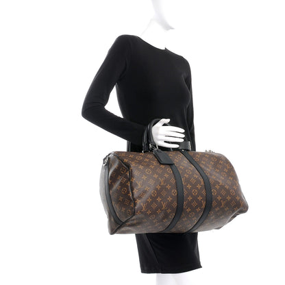 Louis Vuitton Monogram Macassar Keepall Bandouliere 45 3 of 8