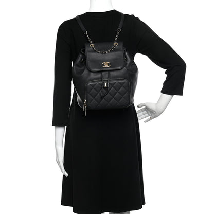 Chanel Caviar Quilted Business Affinity Backpack Black 2 of 13