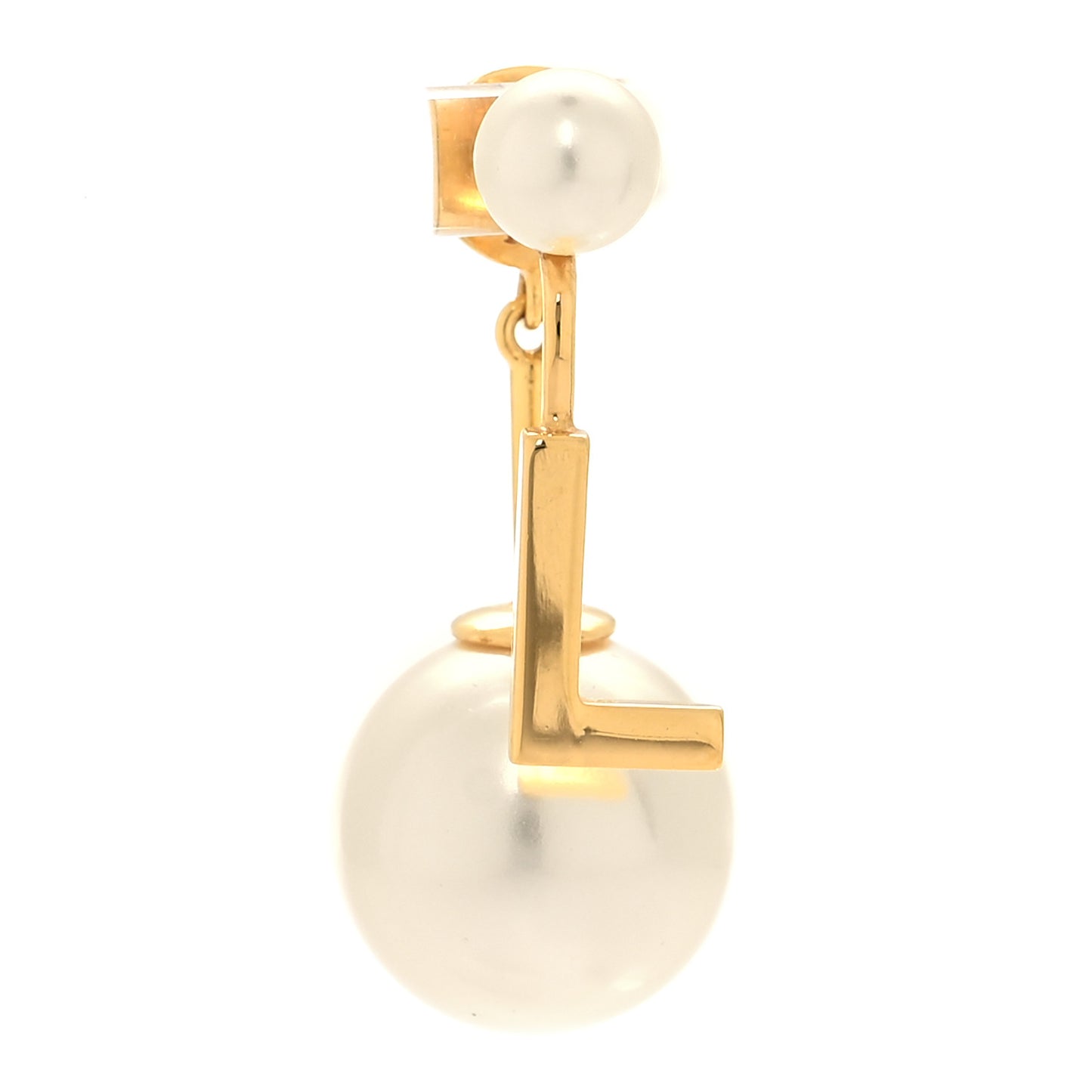 Pearl My ABCDior L Tribale Earring Gold