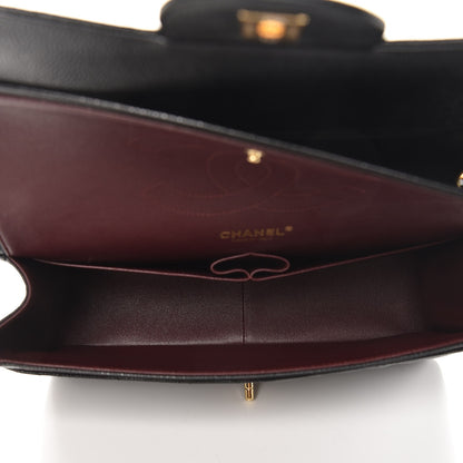 Chanel Caviar Quilted Jumbo Double Flap Black 6 of 9