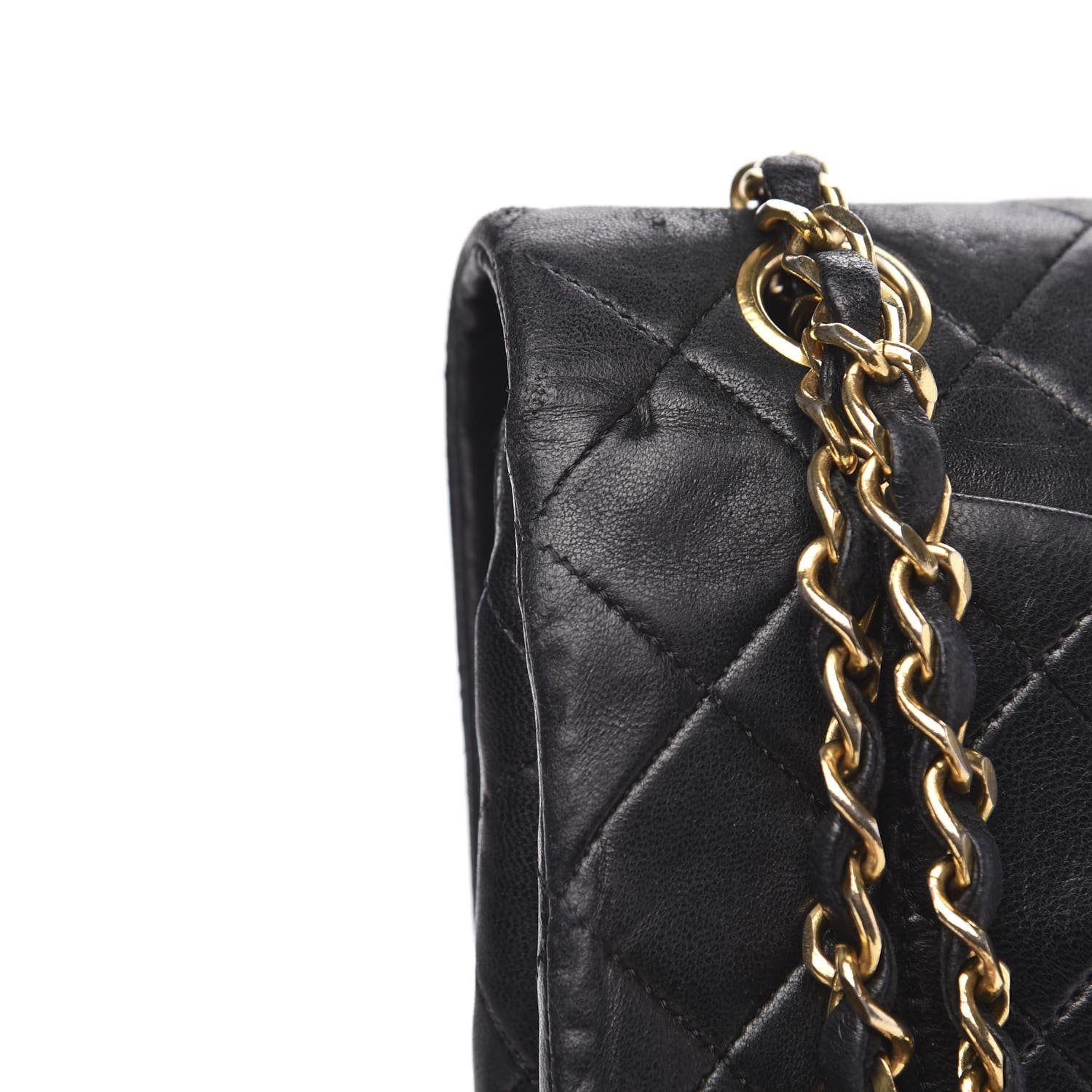 Chanel Lambskin Quilted Small Double Flap Black 15 of 17