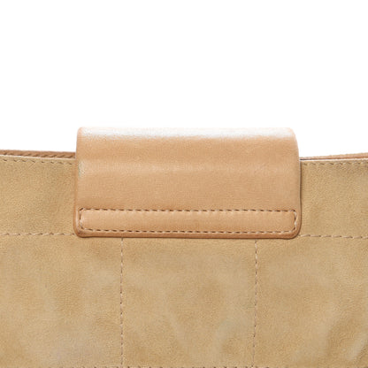 Chanel Suede Square Stitched Mademoiselle Shoulder Bag Beige 16 of 17