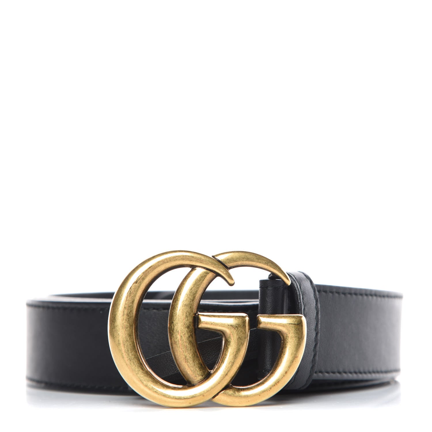 Gucci Calfskin Double G 30mm Belt 90 36 Black 1 of 8