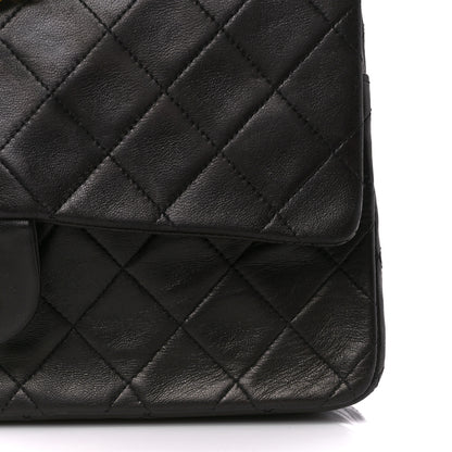 Chanel Lambskin Quilted Medium Double Flap Black 13 of 13