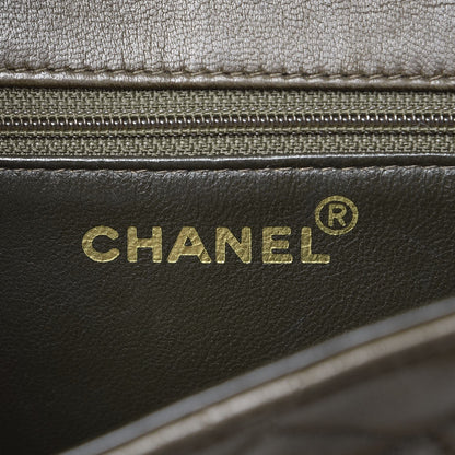 Chanel Lambskin Quilted Flap Shoulder Bag Green 6 of 19