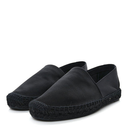 Saint Laurent Crepe Satin Elba Espadrilles 38.5 Black 3 of 9
