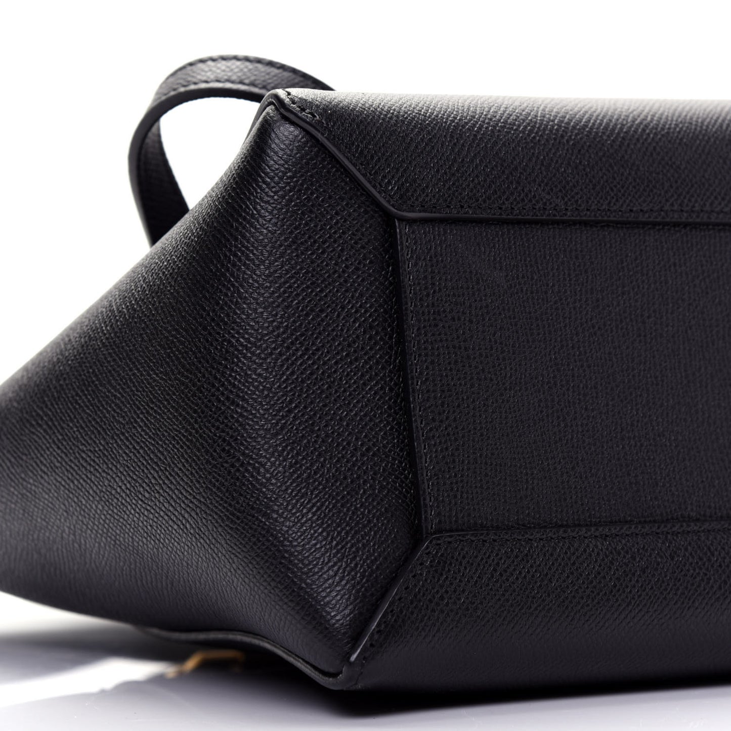 Grained Calfskin Micro Belt Bag Black