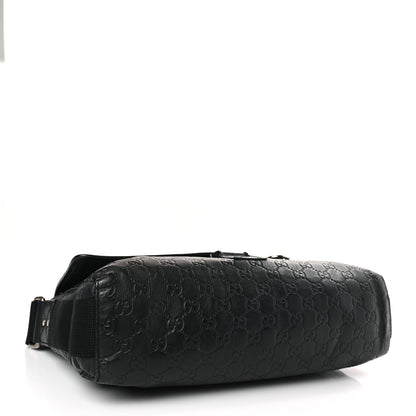 Gucci Rubber Guccissima Medium Messenger Bag Black 4 of 9