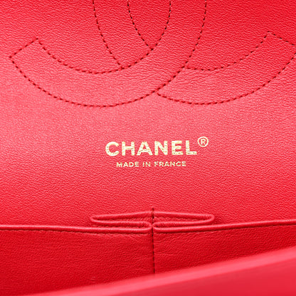 Chanel Lambskin Quilted Jumbo Double Flap Dark Pink 6 of 10