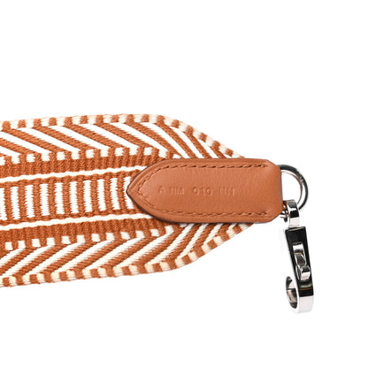 Hermes Toile Swift 50mm Sangle Cavale Shoulder Strap Ecru Beige Gold 4 of 4
