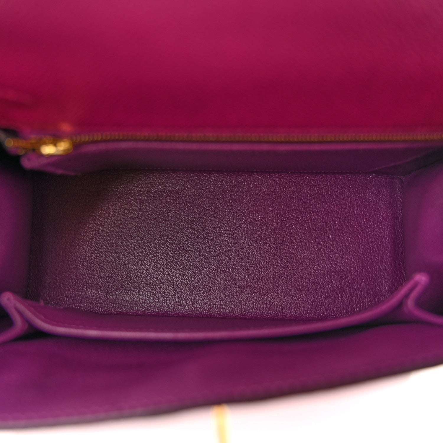 Hermes Epsom Horseshoe Kelly Sellier 25 Rose Pourpre Anemone 5 of 15