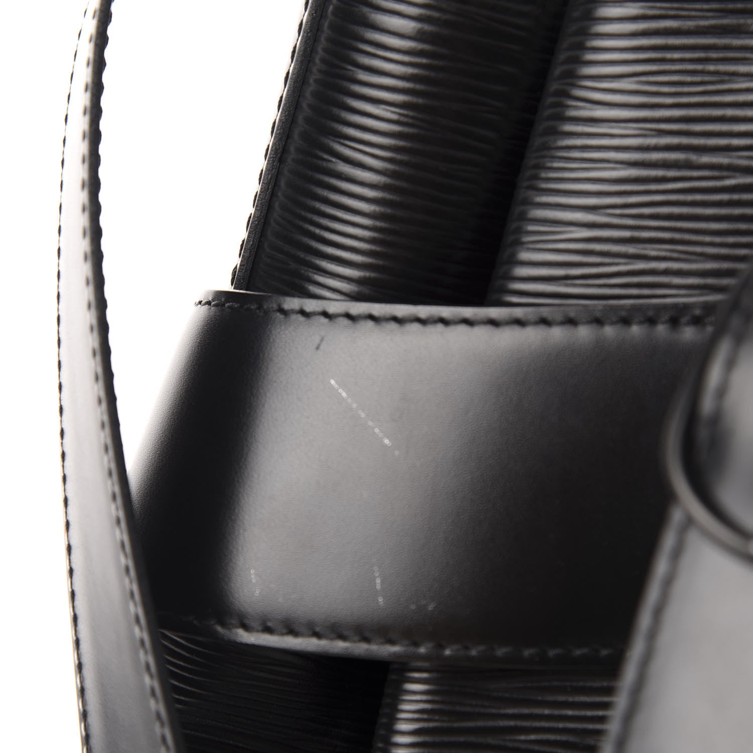Louis Vuitton Epi Sac D'Epaule GM Black 9 of 14