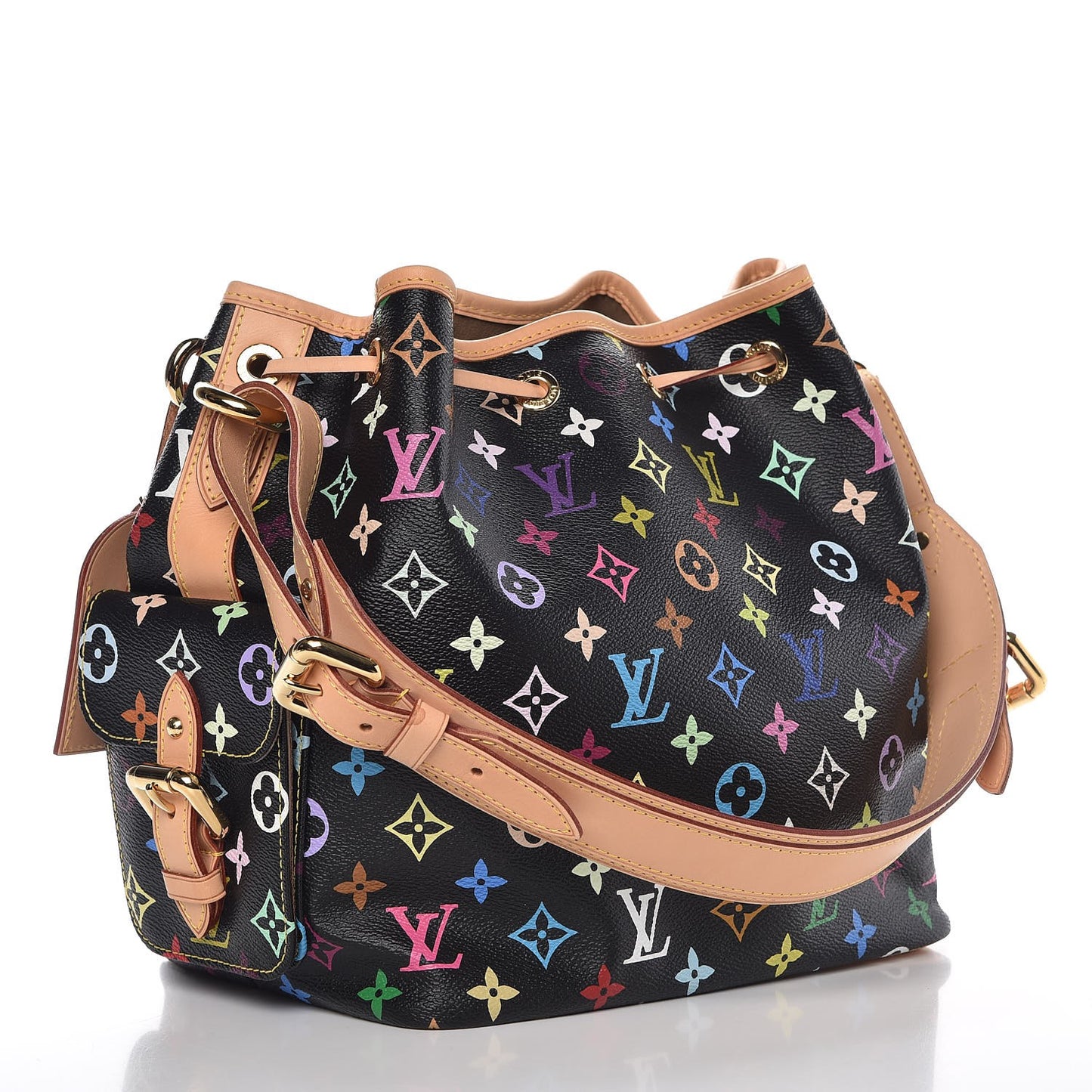 Monogram Multicolor Petit Noe Black