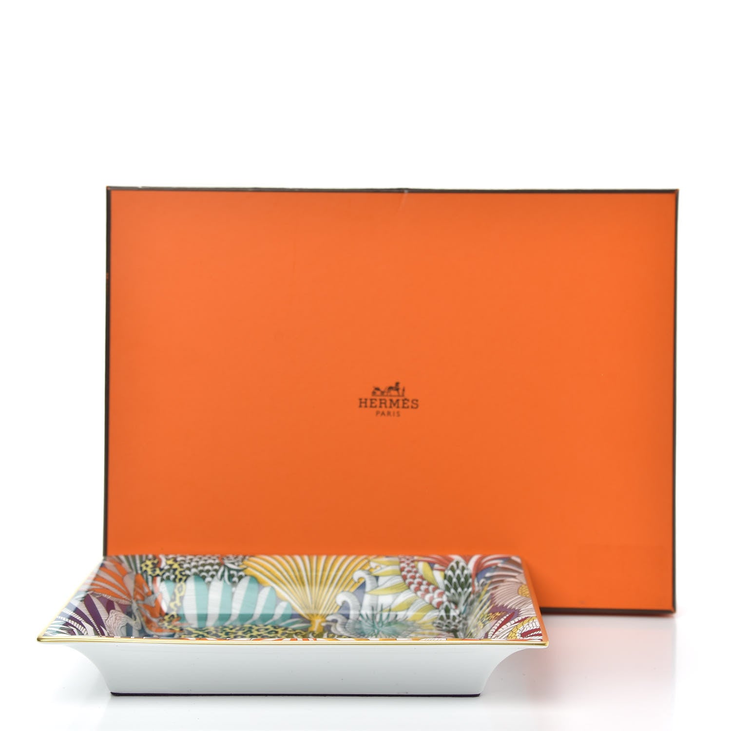 Hermes Porcelain Animaux Camoufles Change Tray 6 of 6