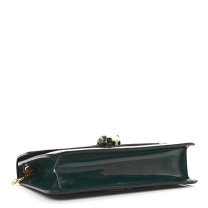 Bulgari Metallic Serpenti Forever Small Shoulder Bag Green 4 of 12