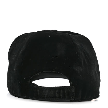 Prada Velvet Womens Baseball Cap S Black 6 of 8