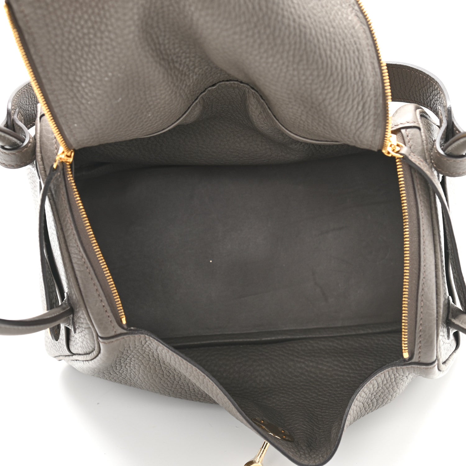 Hermes Taurillon Clemence Lindy 26 Etain 5 of 11