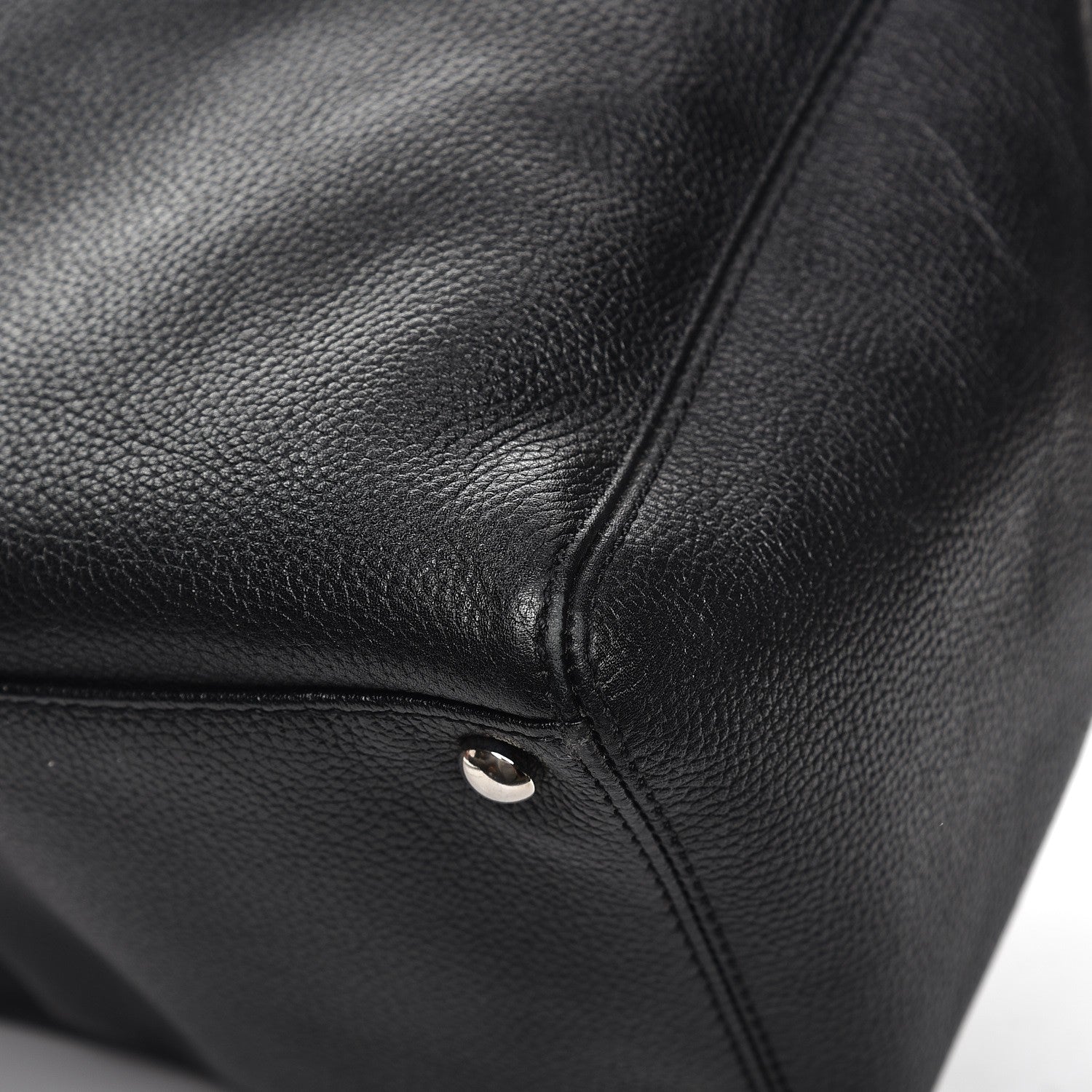 Chanel Calfskin Cerf Executive Shopper Tote Black 10 of 13