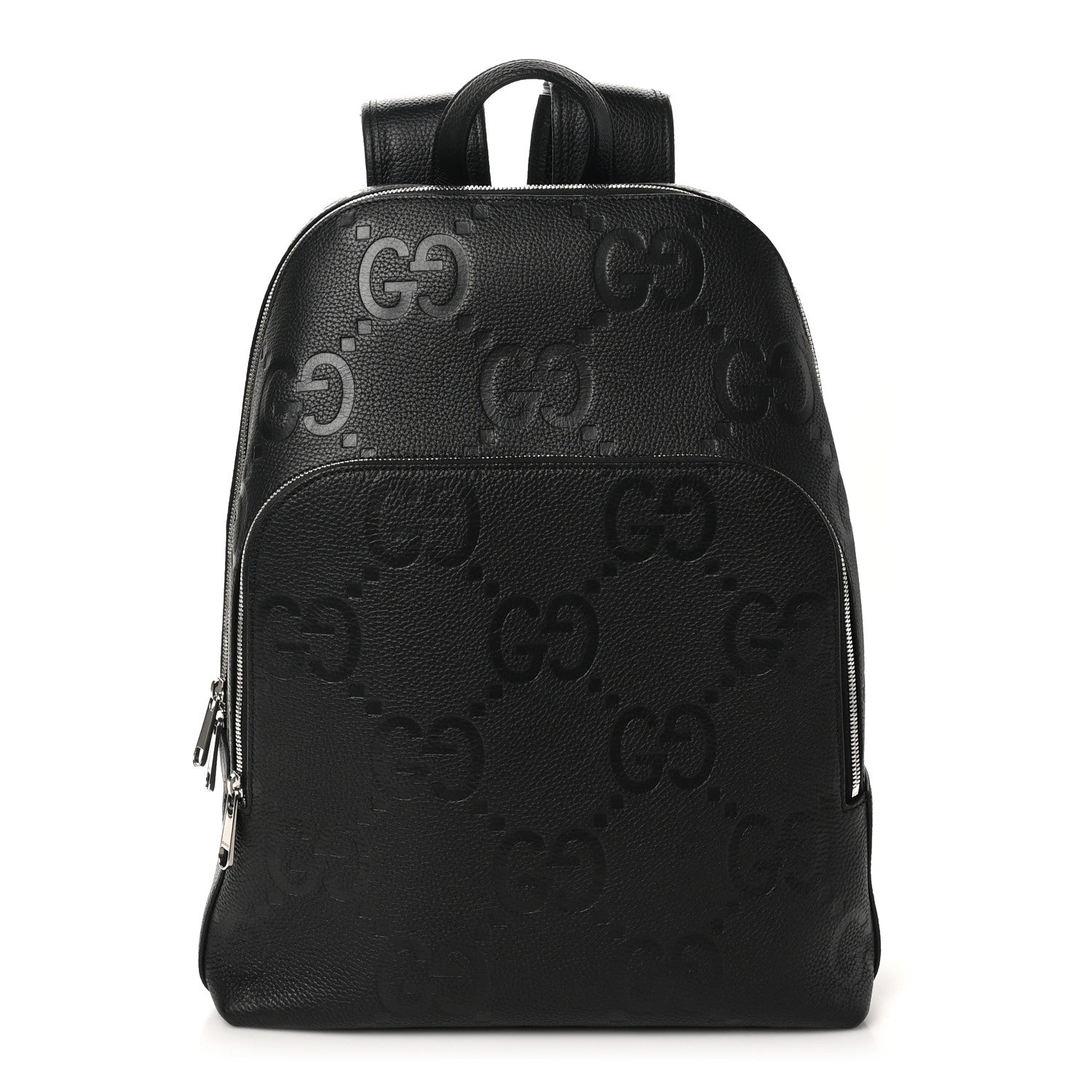 Gucci Calfskin Jumbo GG Embossed Large Backpack Black 1 of 11