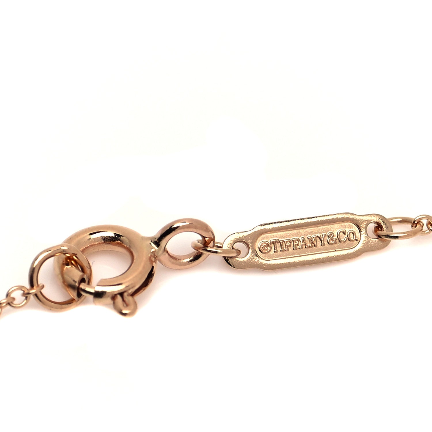 Tiffany 18K Rose Gold Wine and Dine Pendant Necklace 5 of 6