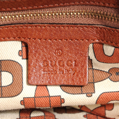 Gucci Leather Large Indy Top Handle Hobo Brown 6 of 9