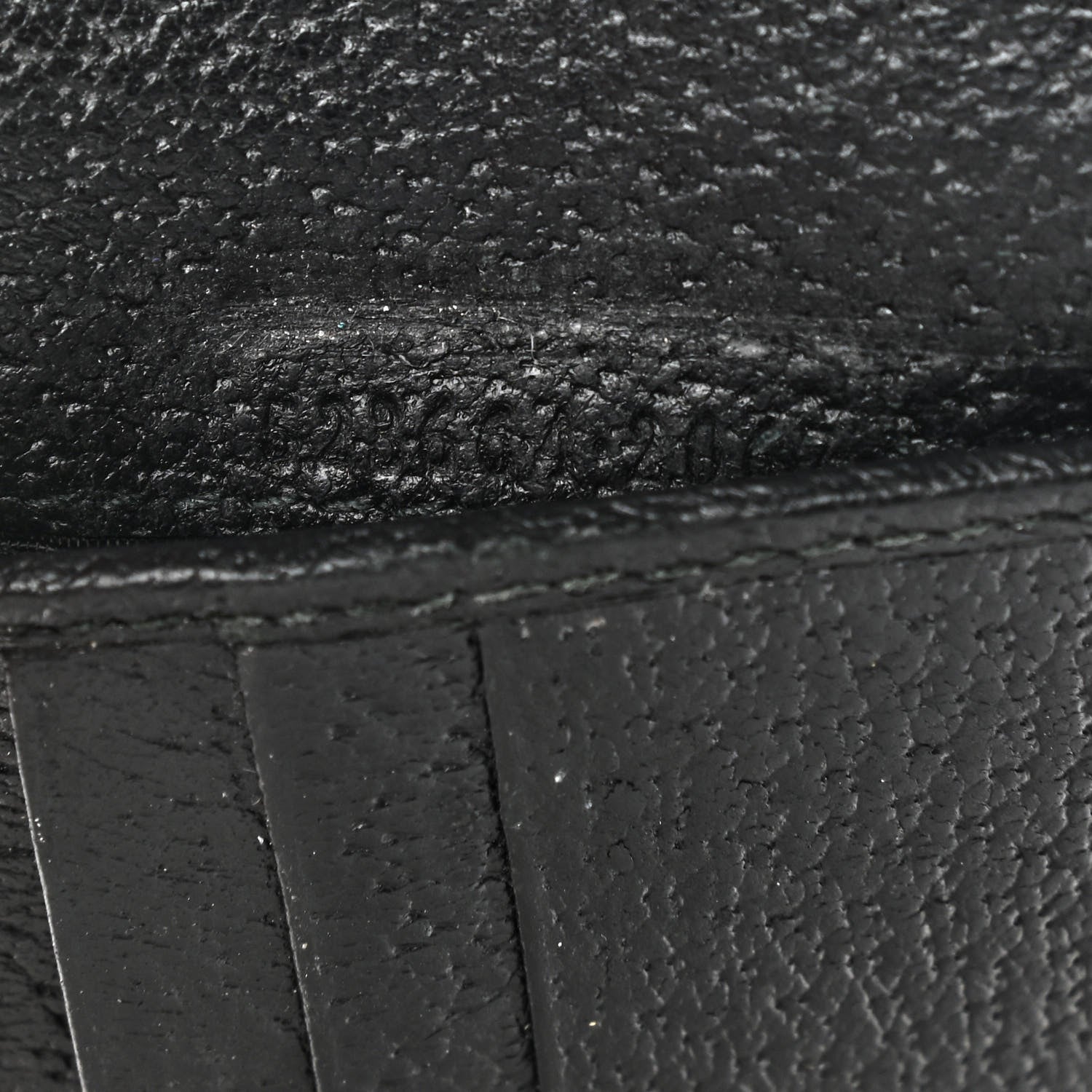 Gucci Calfskin Bee Bi-Fold Wallet Black 7 of 8