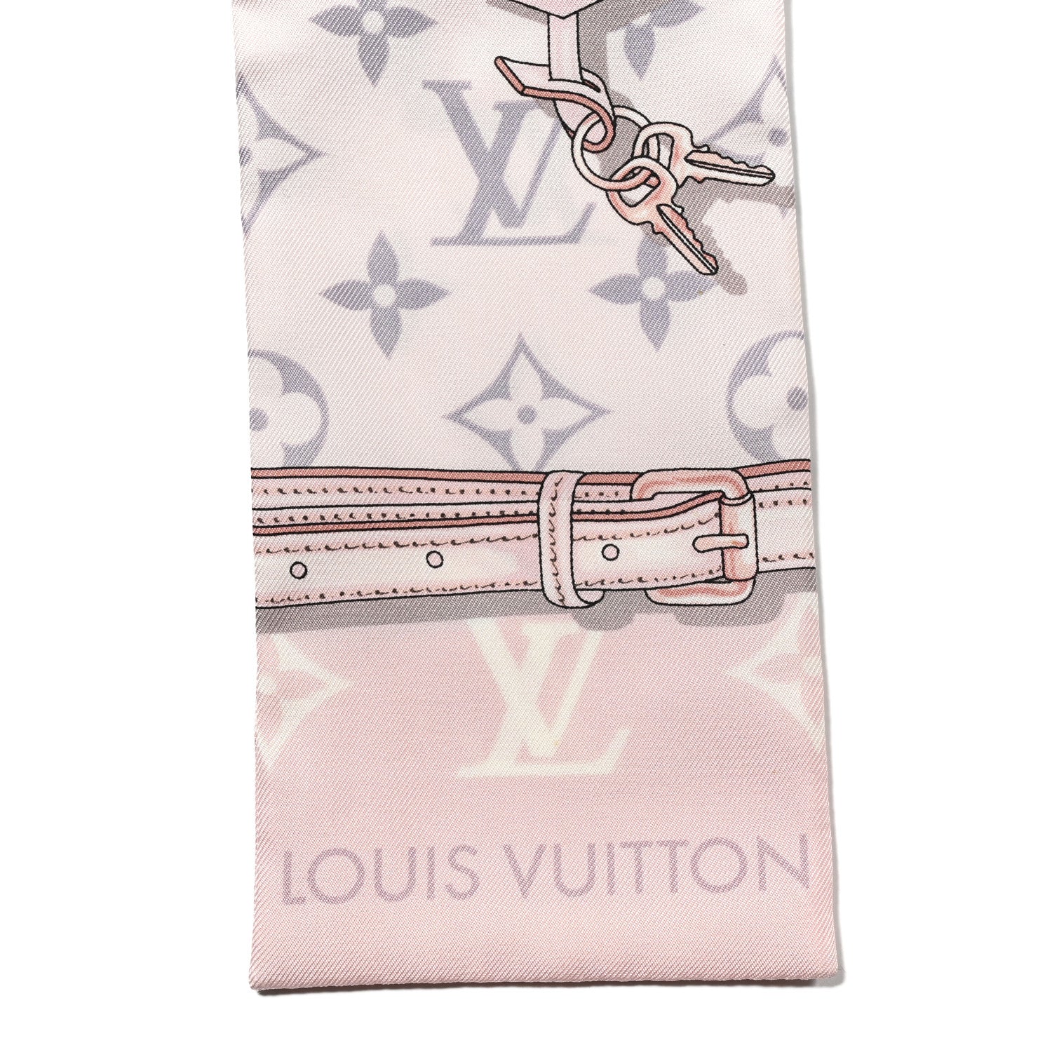 Louis Vuitton Silk Monogram Confidential Bandeau Light Pink 3 of 3