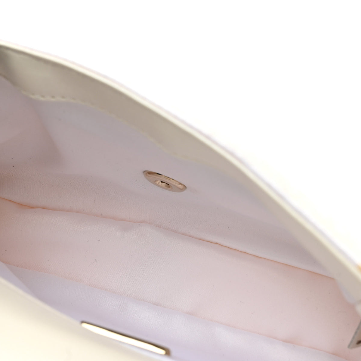 Sequin Small Single Flap White