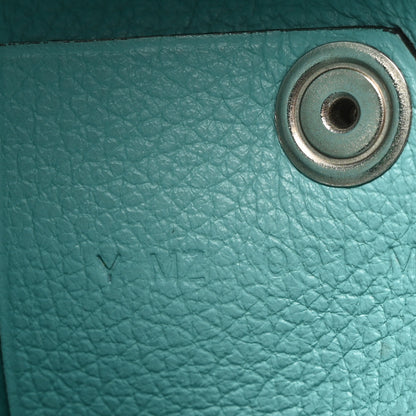 Hermes Evercolor Calvi Verso Card Case Malachite Bleu Atoll 7 of 8