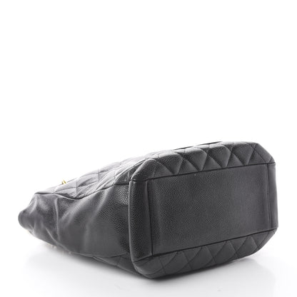Chanel Caviar Quilted Petit Shopping Tote PST Black 6 of 17