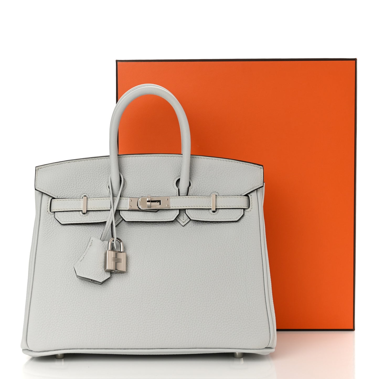 Togo Birkin 25 Gris Platine