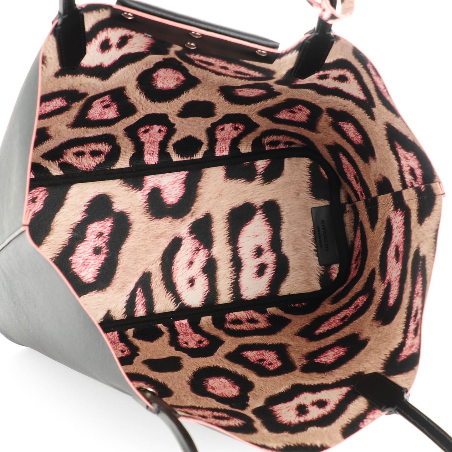 Coated Canvas Medium Antigona Tote Black