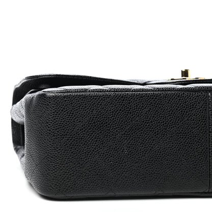 Chanel Caviar Quilted Jumbo Double Flap Black 6 of 9