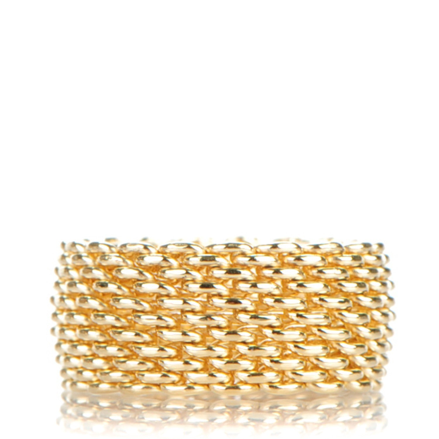 Tiffany 18K Yellow Gold Wide Somerset Ring 6 1 of 5