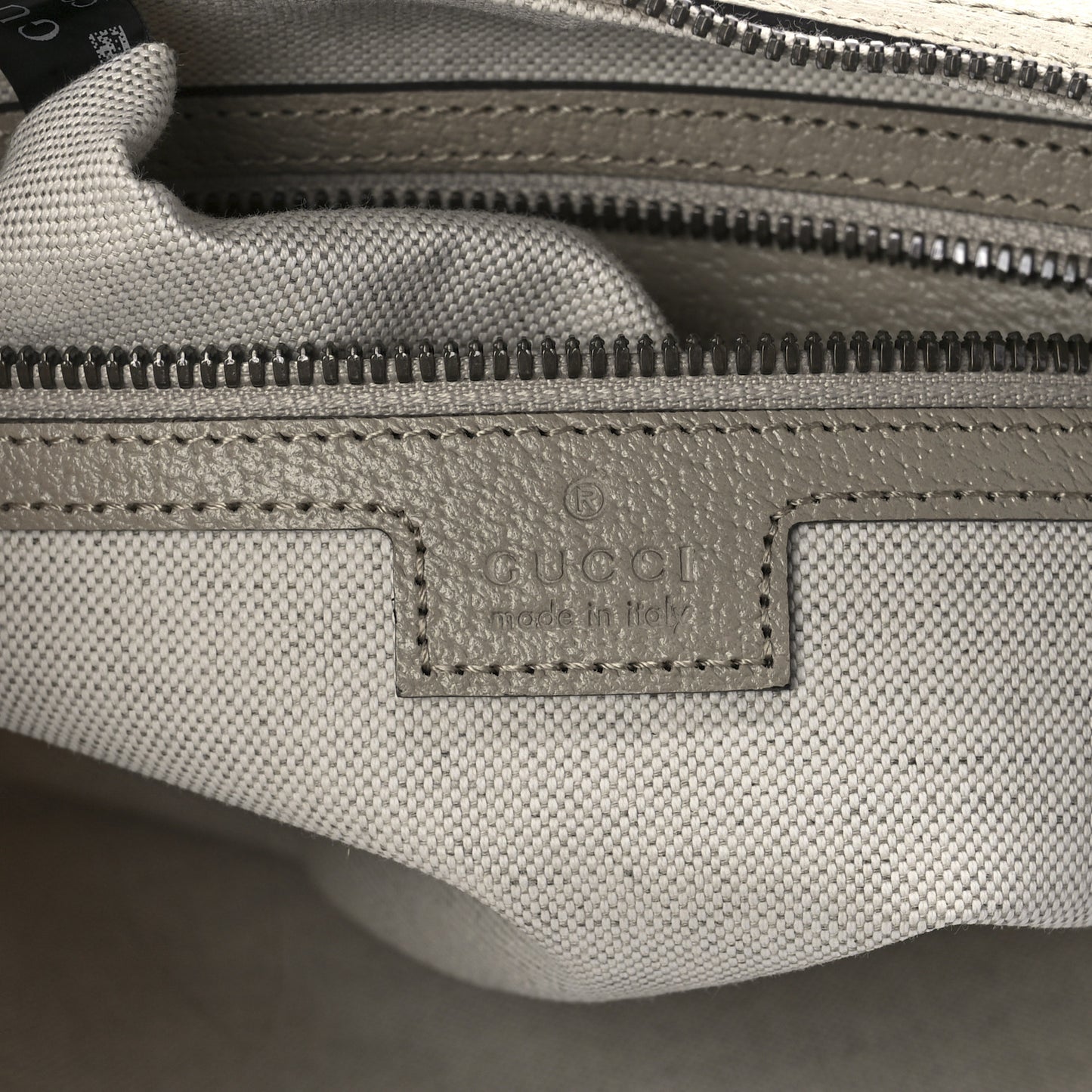GG Supreme Monogram Textured Dollar Calfskin Web Small Ophidia Half Moon Hobo Beige Mystic White Oatmeal