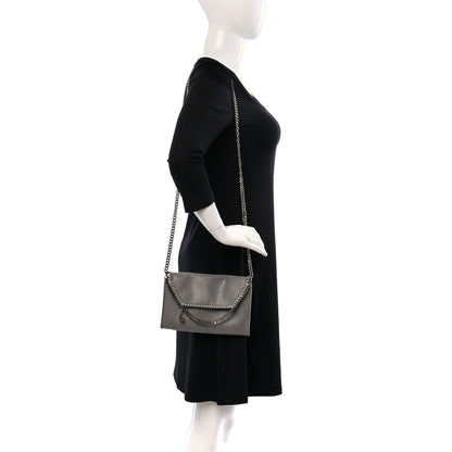 Stella McCartney Shaggy Deer Mini Falabella Crossbody Bag Grey 2 of 8