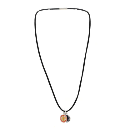 Hermes Lacquered Palladium Eclipse Necklace Rocabar H 3 of 5