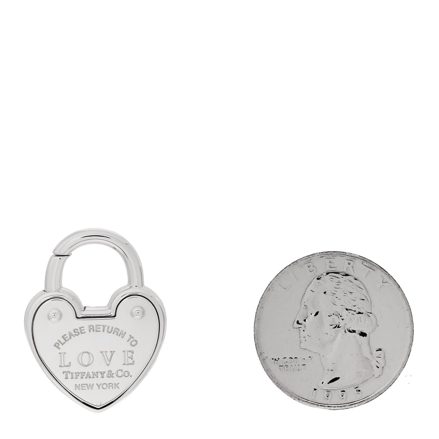 Sterling Silver Return to Love Heart Lock Charm