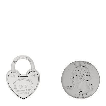 Tiffany Sterling Silver Return to Love Heart Lock Charm 2 of 6