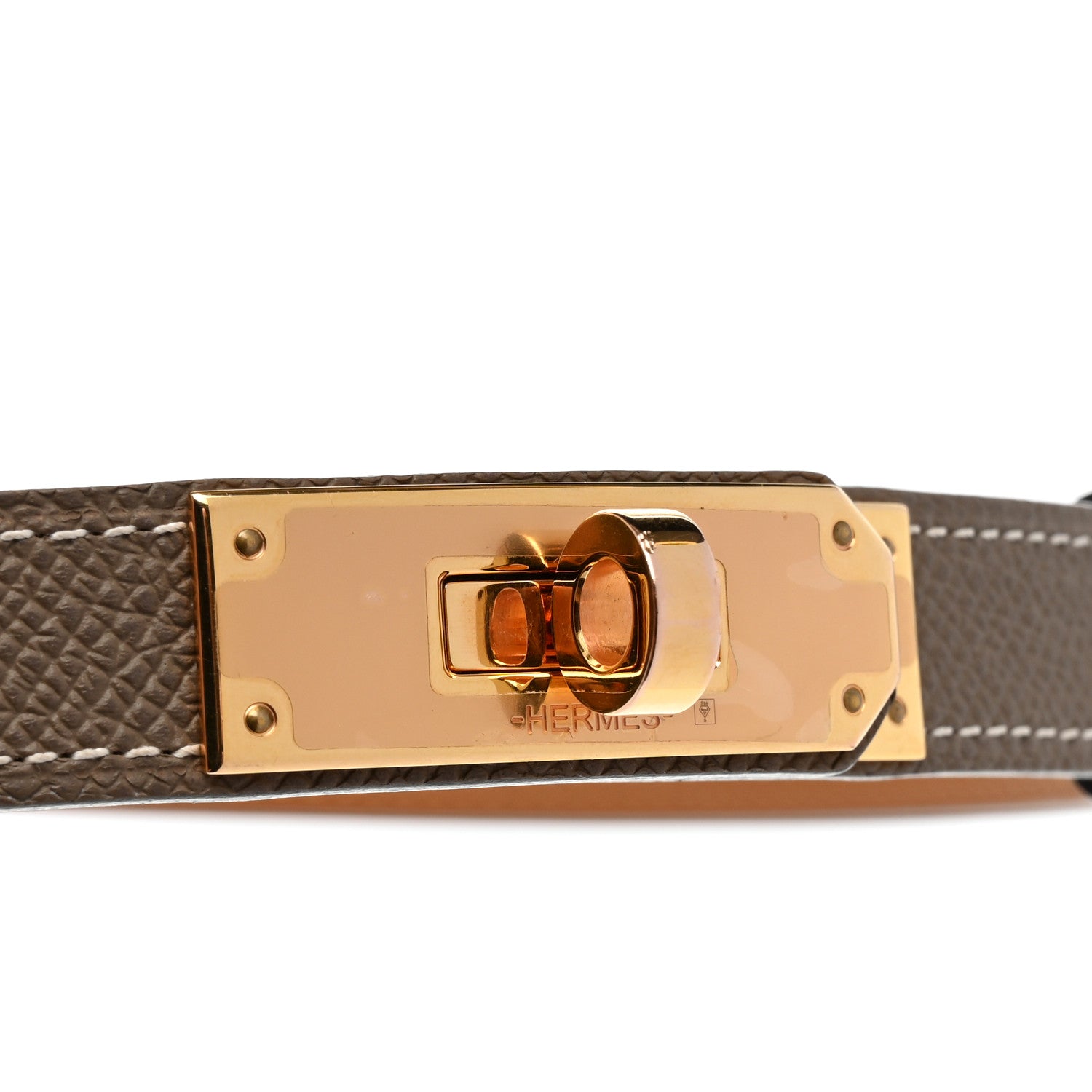 Hermes Epsom Kelly Belt Etoupe 4 of 4