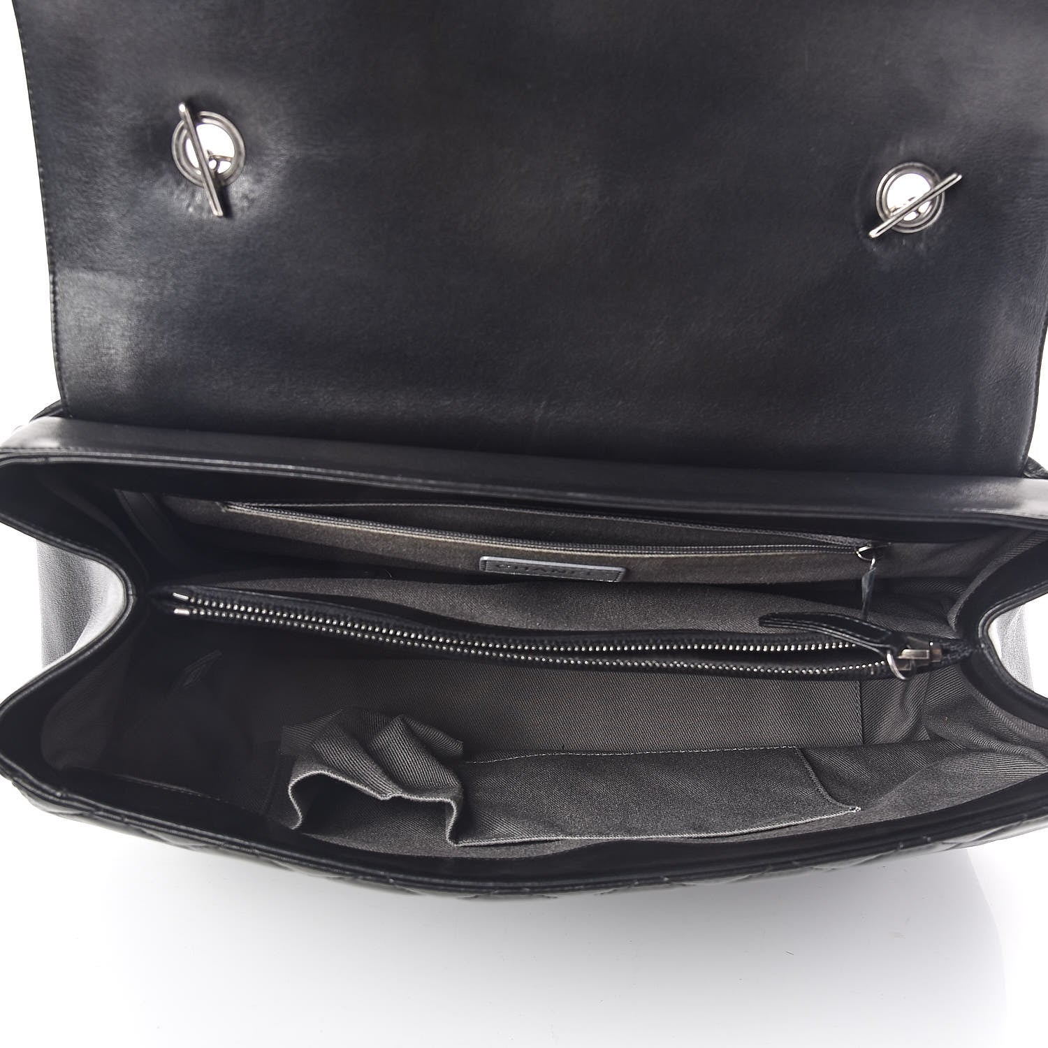 Chanel Lambskin Quilted Large Antik Boy Flap Black 7 of 10