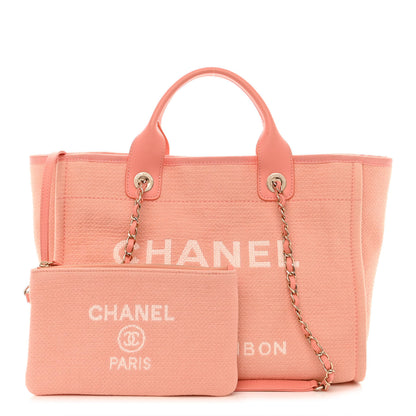 Chanel Mixed Fibers Small Deauville Tote Light Orange 1 of 14