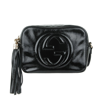 Gucci Soft Patent Small Soho Disco Bag Black 1 of 7