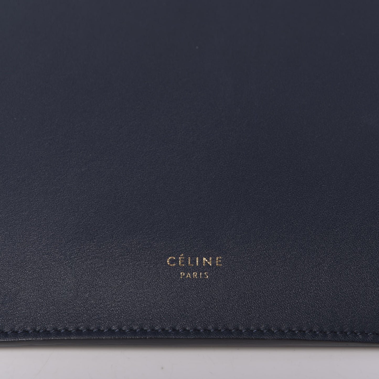 Smooth Calfskin Mini Clasp Bag Navy